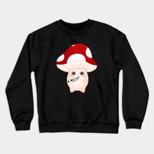 murder mushroom with a knife Crewneck Sweatshirt